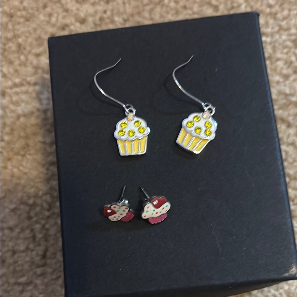 Set of Cupcake Earrings